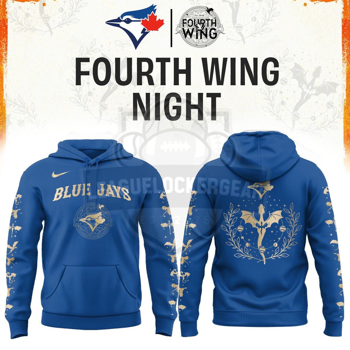 Blue Jays Fourth Wing Night Hoodie - LeagueLockerGear
