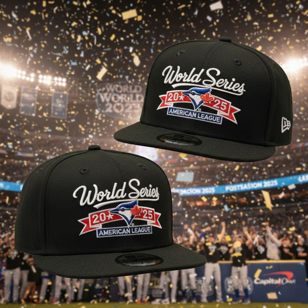 Toronto Blue Jays 2025 World Series Fitted Cap – American League Champions - LeagueLockerGear