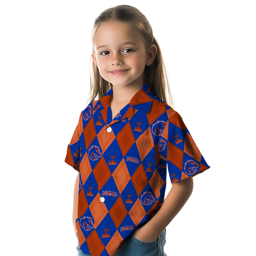 Boise State Broncos Hawaiian Shirt - Golfing Plaid | Hula Hawaiian Shirts