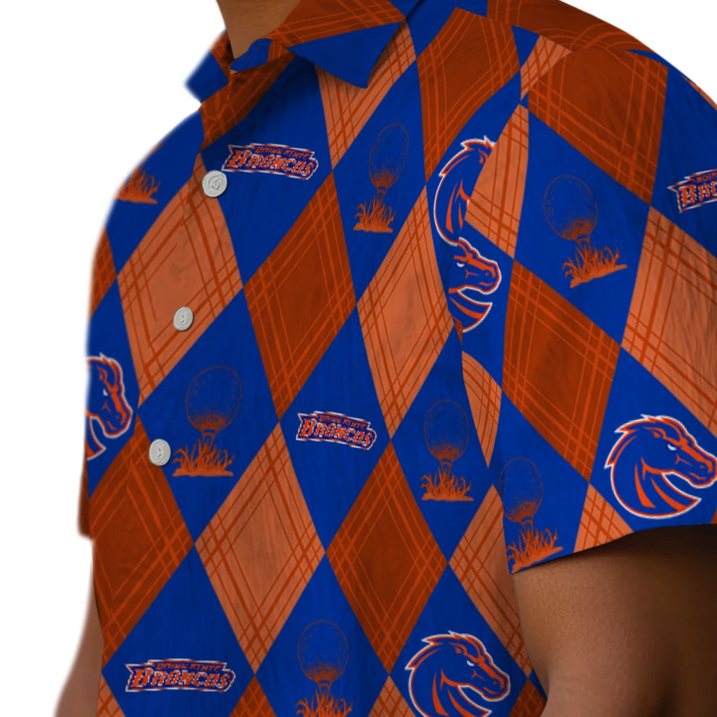 Boise State Broncos Hawaiian Shirt - Golfing Plaid | Hula Hawaiian Shirts