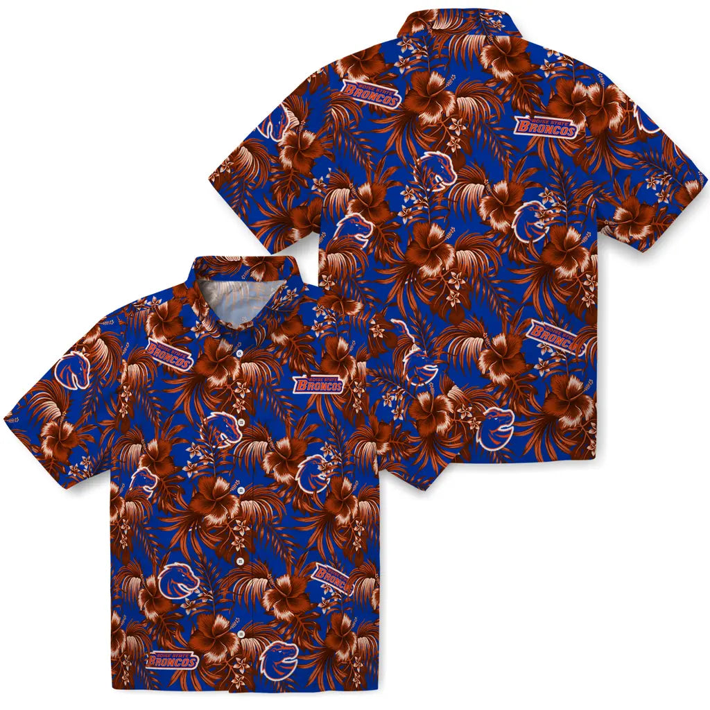Boise State Broncos Hawaiian Shirt - Hibiscus Exotic | Hula Hawaiian Shirts