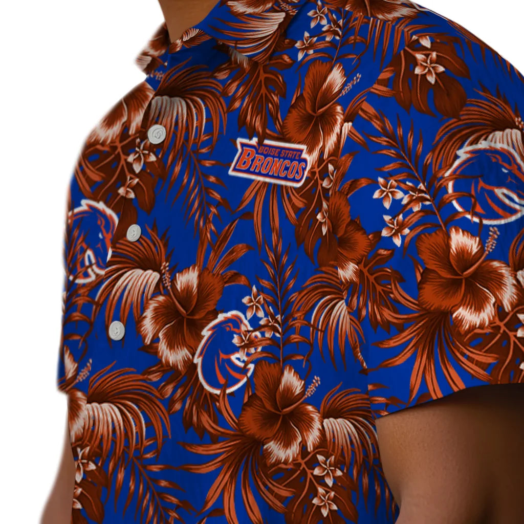 Boise State Broncos Hawaiian Shirt - Hibiscus Exotic | Hula Hawaiian Shirts