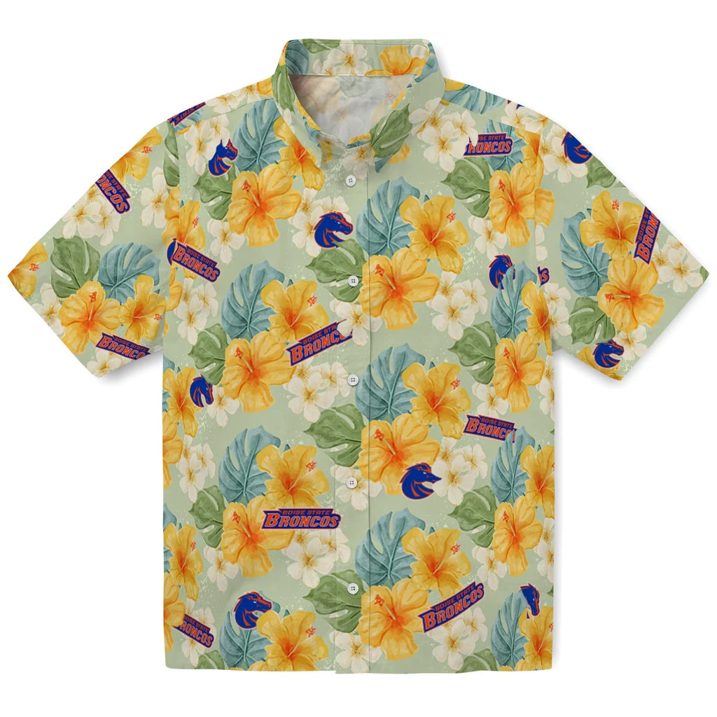 Boise State Broncos Hawaiian Shirt - Hibiscus Mood | Hula Hawaiian Shirts