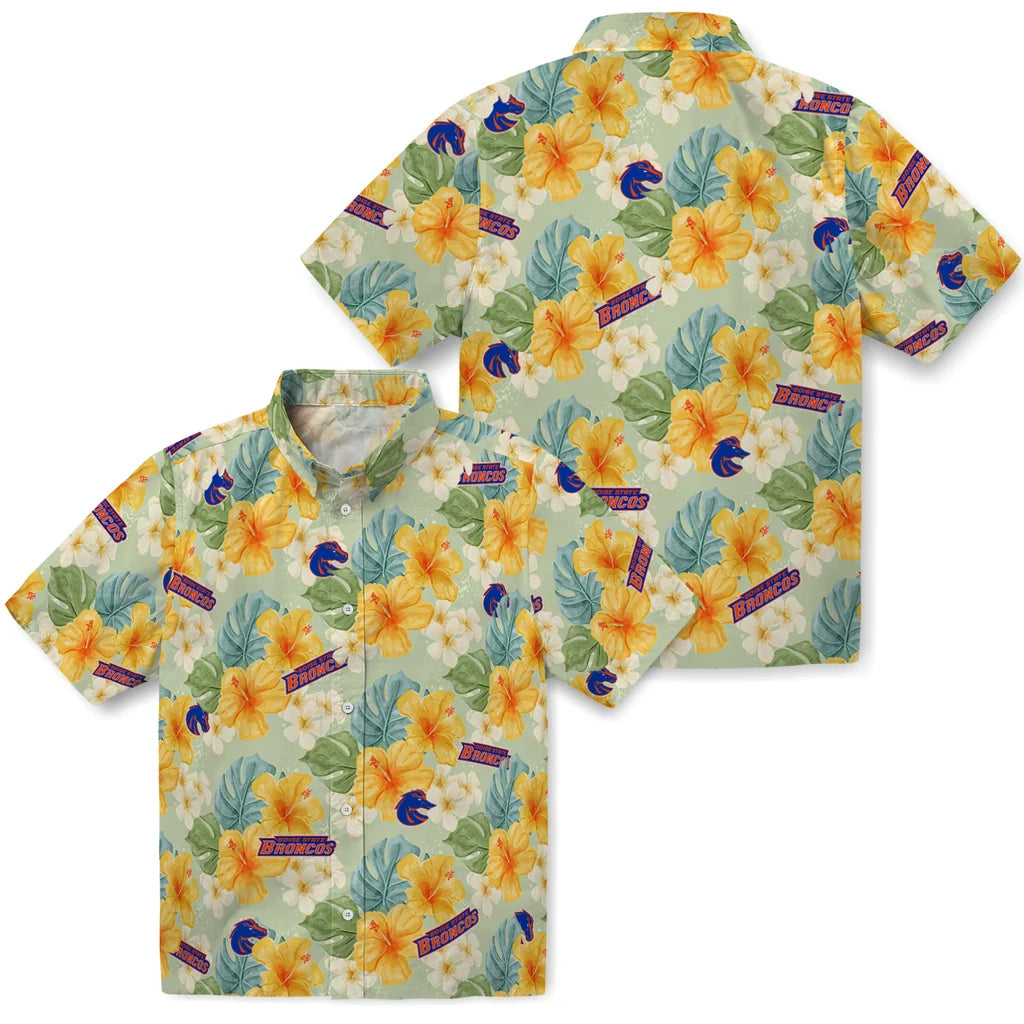 Boise State Broncos Hawaiian Shirt - Hibiscus Mood | Hula Hawaiian Shirts