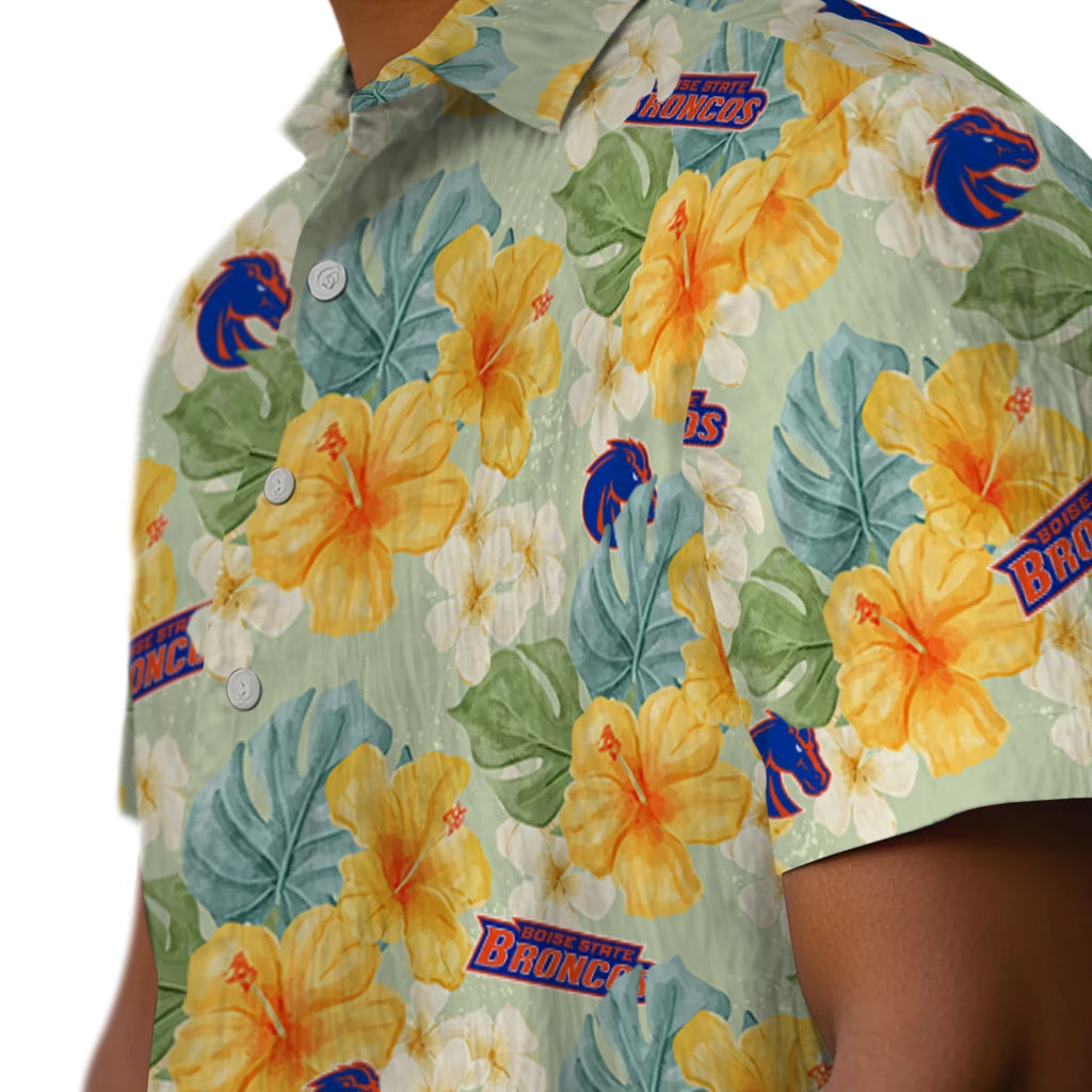 Boise State Broncos Hawaiian Shirt - Hibiscus Mood | Hula Hawaiian Shirts