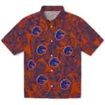 Boise State Broncos Hawaiian Shirt - Leaf Outline | Hula Hawaiian Shirts