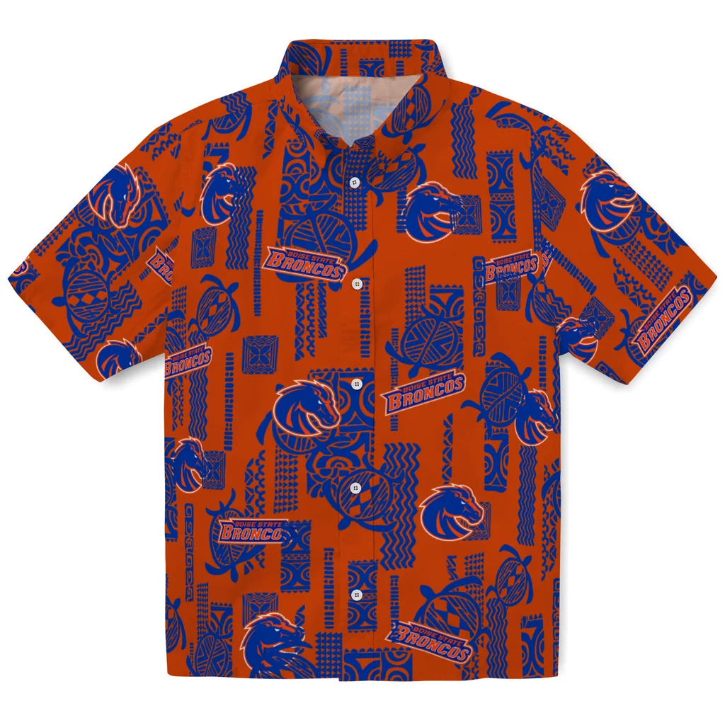 Boise State Broncos Hawaiian Shirt - Turtle Lines | Hula Hawaiian Shirts