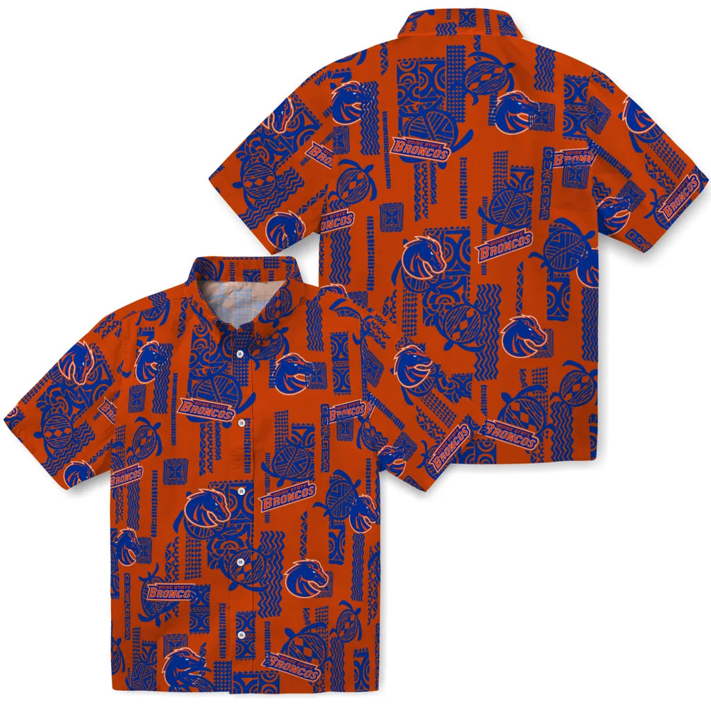 Boise State Broncos Hawaiian Shirt - Turtle Lines | Hula Hawaiian Shirts