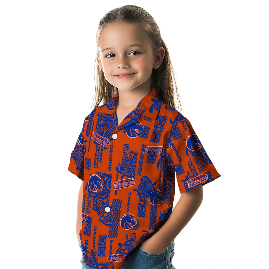 Boise State Broncos Hawaiian Shirt - Turtle Lines | Hula Hawaiian Shirts
