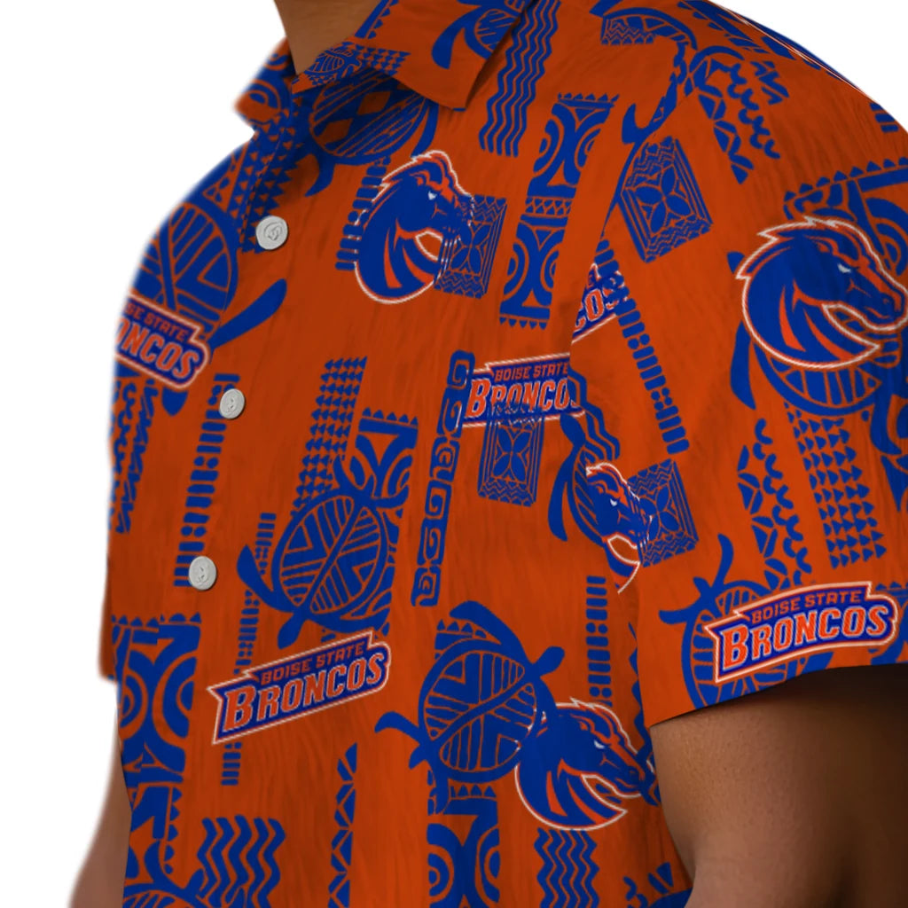 Boise State Broncos Hawaiian Shirt - Turtle Lines | Hula Hawaiian Shirts