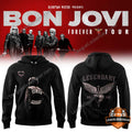 Bon Jovi Forever Tour Black Hoodie - LeagueLockerGear