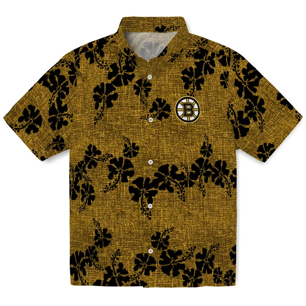 Boston Bruins Hawaiian Shirt - 50th State Flower | Hula Hawaiian Shirts