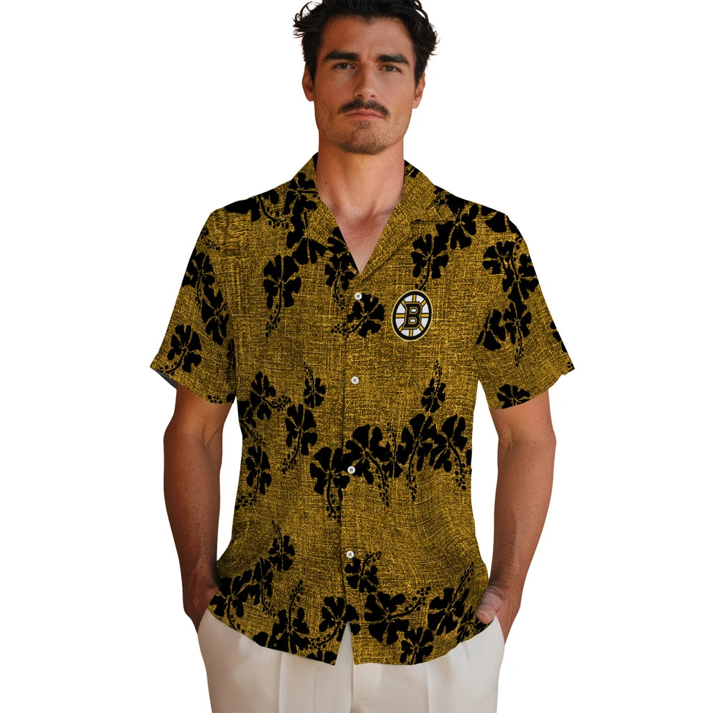 Boston Bruins Hawaiian Shirt - 50th State Flower | Hula Hawaiian Shirts