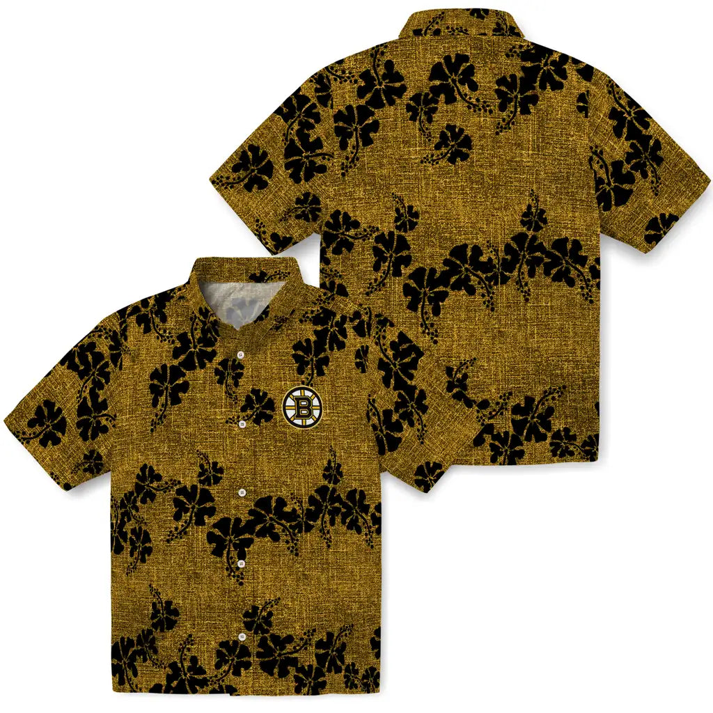 Boston Bruins Hawaiian Shirt - 50th State Flower | Hula Hawaiian Shirts