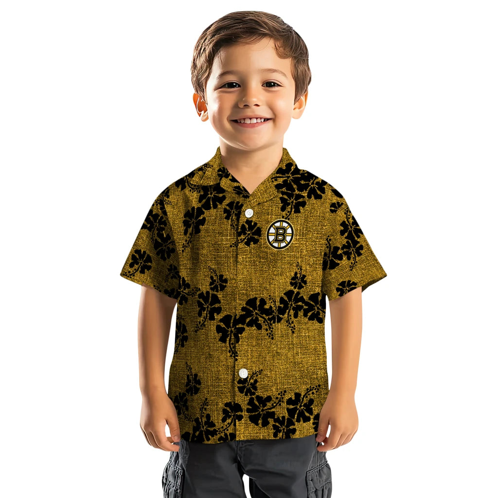 Boston Bruins Hawaiian Shirt - 50th State Flower | Hula Hawaiian Shirts