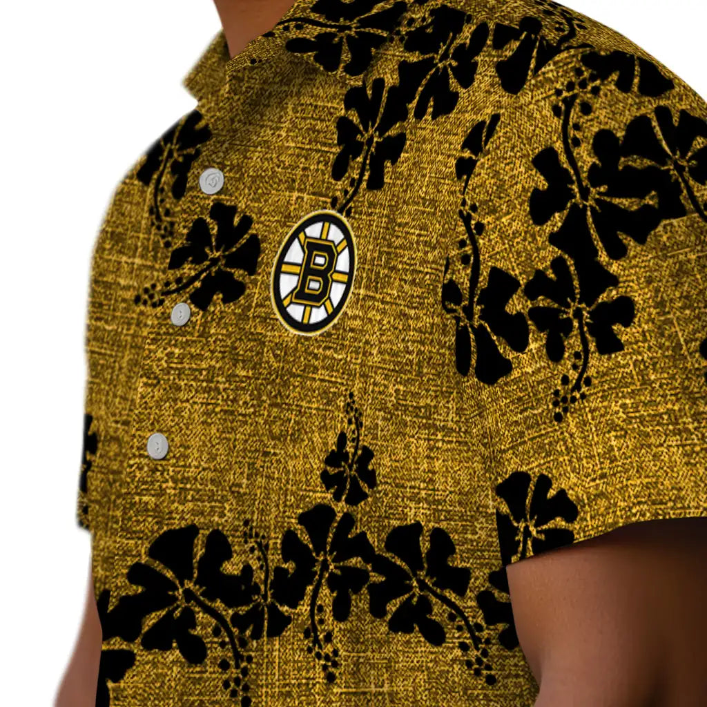 Boston Bruins Hawaiian Shirt - 50th State Flower | Hula Hawaiian Shirts