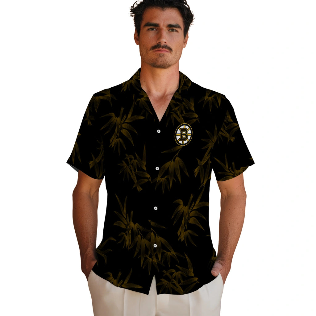 Boston Bruins Hawaiian Shirt - Bamboo Branches | Hula Hawaiian Shirts