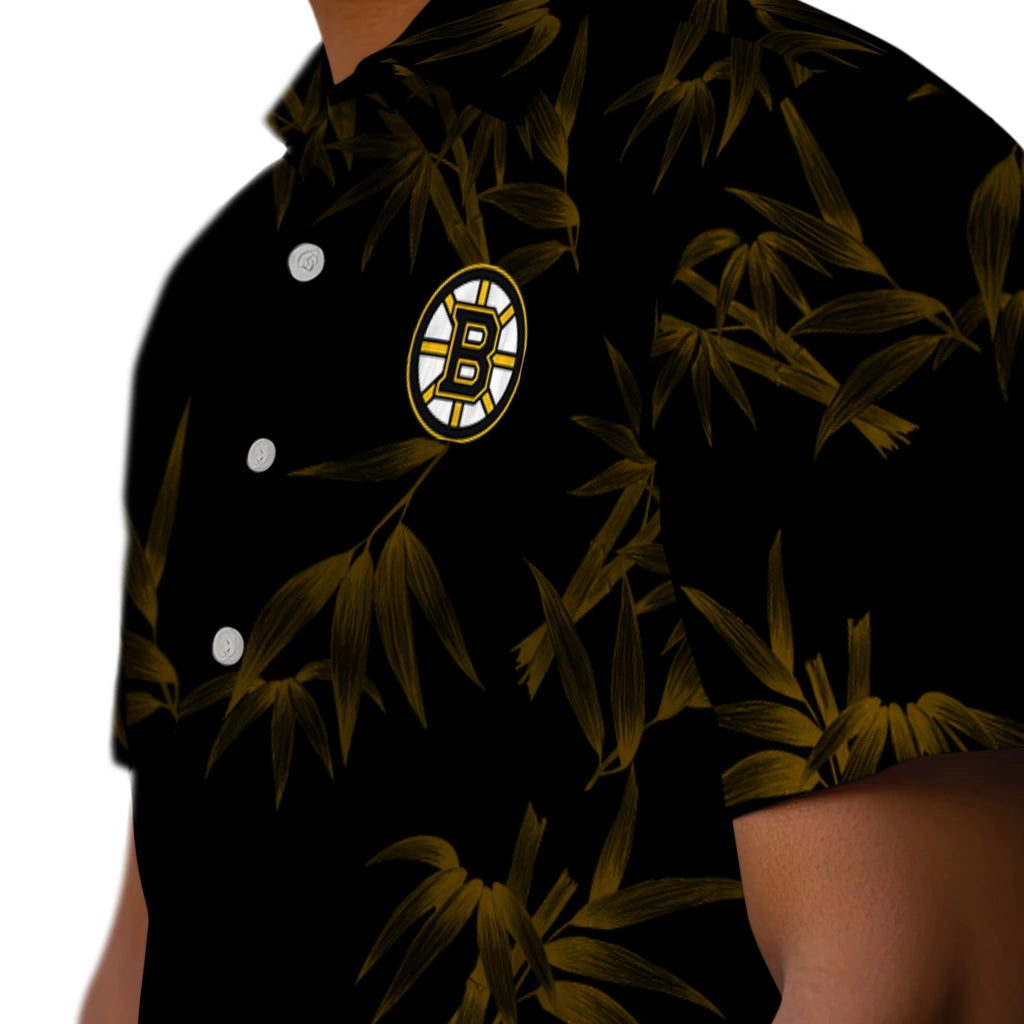 Boston Bruins Hawaiian Shirt - Bamboo Branches | Hula Hawaiian Shirts