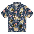 Boston Bruins Hawaiian Shirt - Flamingo Hibiscus | Hula Hawaiian Shirts