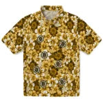 Boston Bruins Hawaiian Shirt - Hibiscus Blooms | Hula Hawaiian Shirts