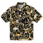 Boston Bruins Hawaiian Shirt - Hibiscus Overlay | Hula Hawaiian Shirts