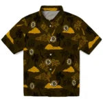 Boston Bruins Hawaiian Shirt - Palm And Clouds | Hula Hawaiian Shirts