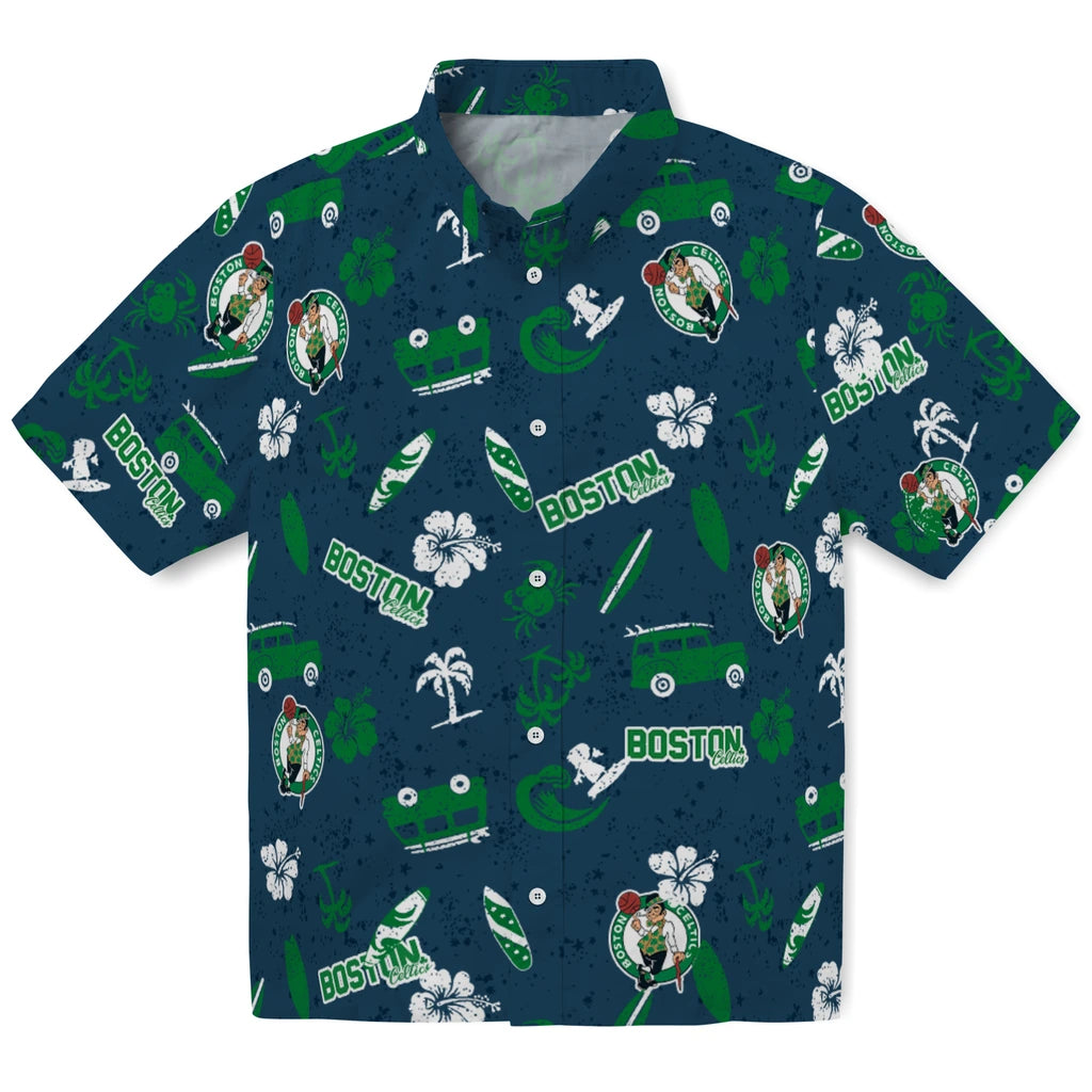 Boston Celtics Hawaiian Shirt - Beach Vibe | Hula Hawaiian Shirts