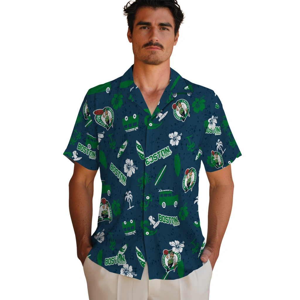 Boston Celtics Hawaiian Shirt - Beach Vibe | Hula Hawaiian Shirts