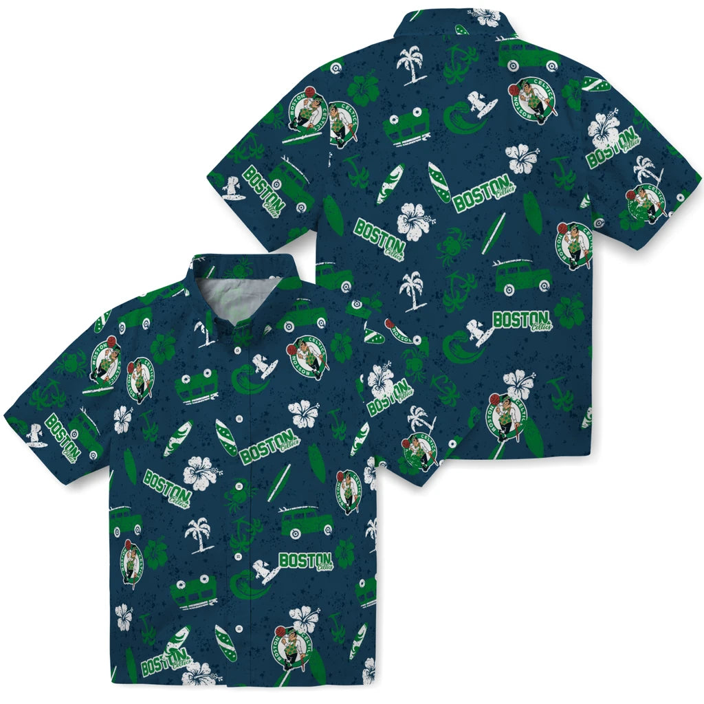 Boston Celtics Hawaiian Shirt - Beach Vibe | Hula Hawaiian Shirts