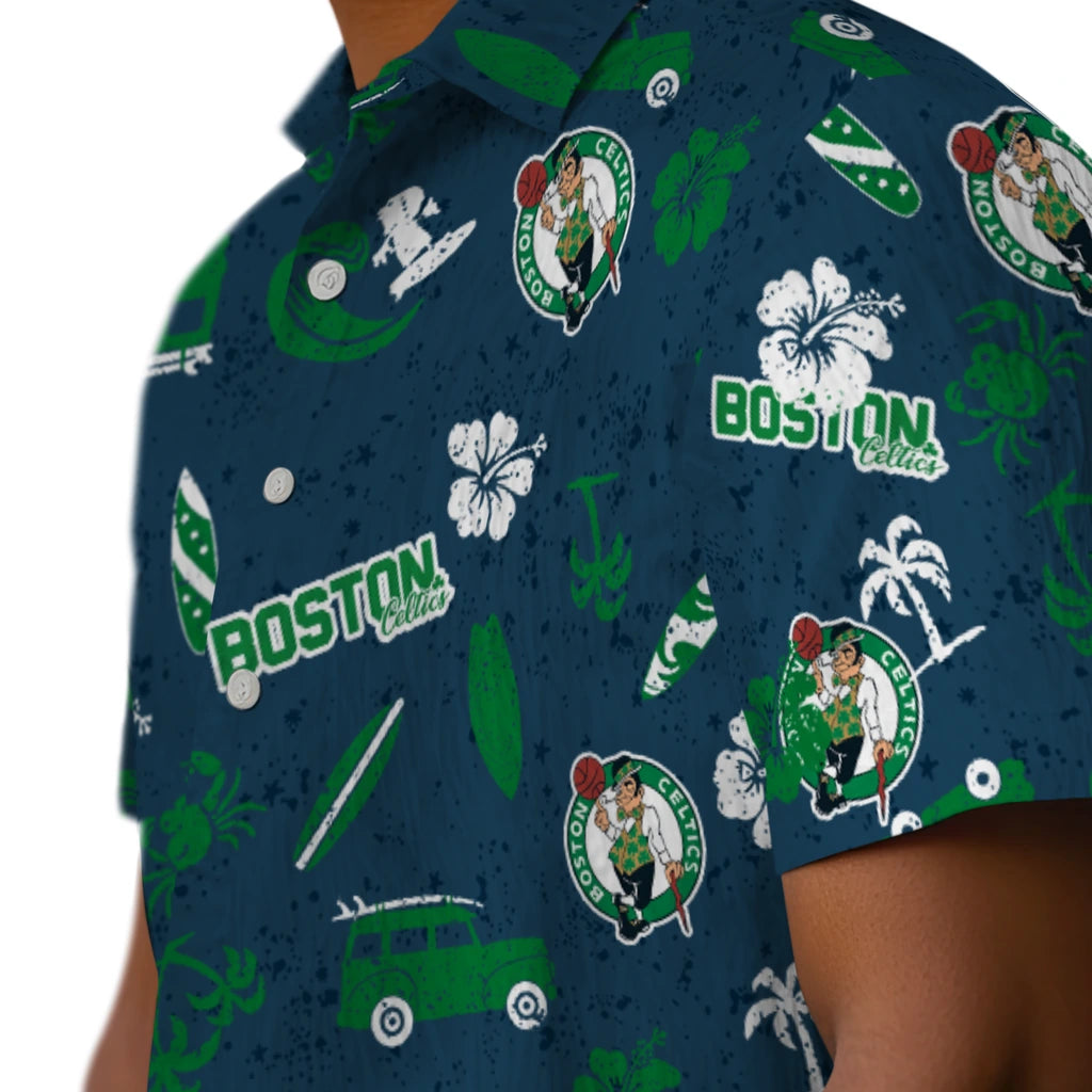 Boston Celtics Hawaiian Shirt - Beach Vibe | Hula Hawaiian Shirts