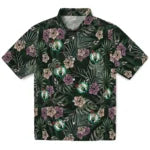 Boston Celtics Hawaiian Shirt - Hibiscus Leaves Pattern | Hula Hawaiian Shirts
