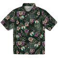 Boston Celtics Hawaiian Shirt - Hibiscus Leaves Pattern | Hula Hawaiian Shirts