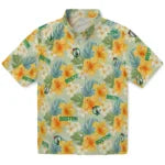 Boston Celtics Hawaiian Shirt - Hibiscus Mood | Hula Hawaiian Shirts