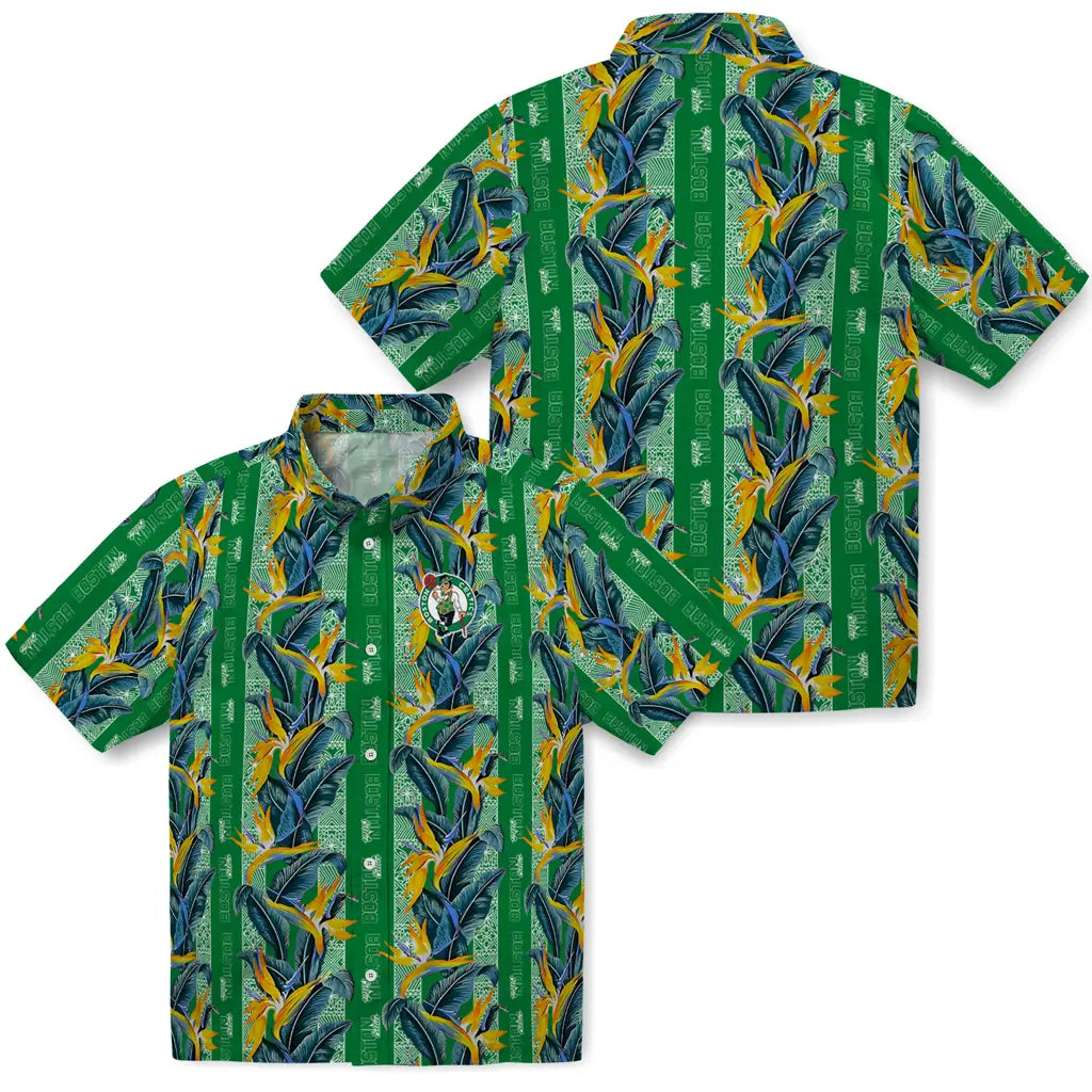 Boston Celtics Hawaiian Shirt - Paradise Vines | Hula Hawaiian Shirts