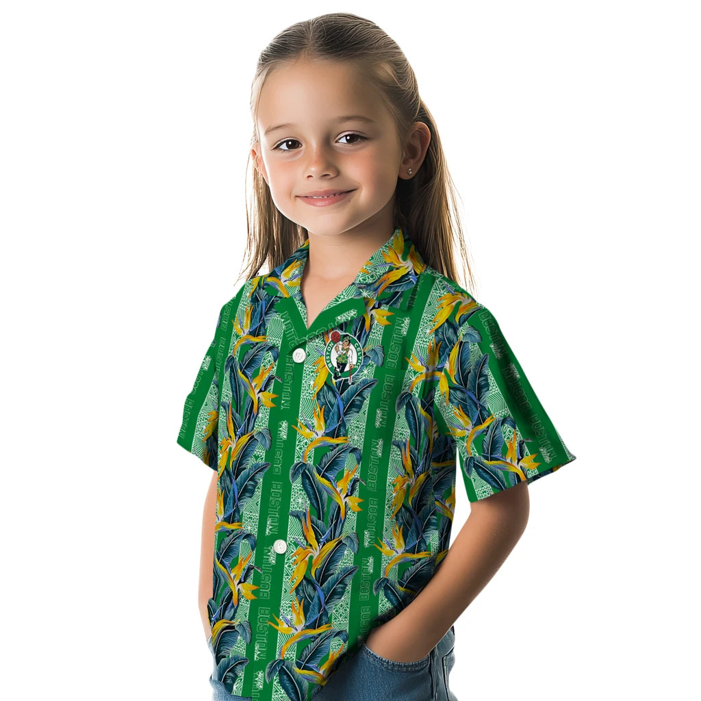 Boston Celtics Hawaiian Shirt - Paradise Vines | Hula Hawaiian Shirts