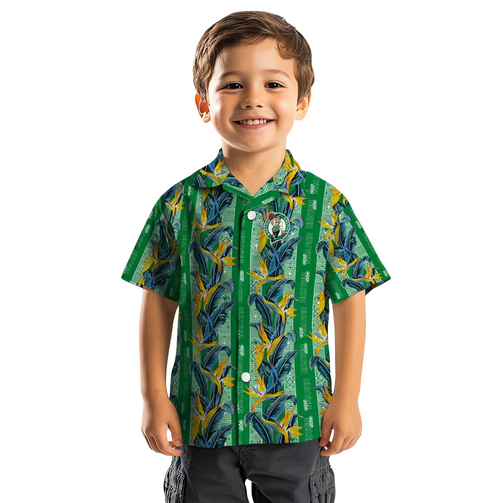 Boston Celtics Hawaiian Shirt - Paradise Vines | Hula Hawaiian Shirts