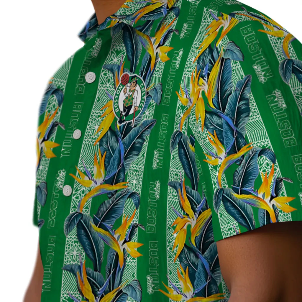 Boston Celtics Hawaiian Shirt - Paradise Vines | Hula Hawaiian Shirts