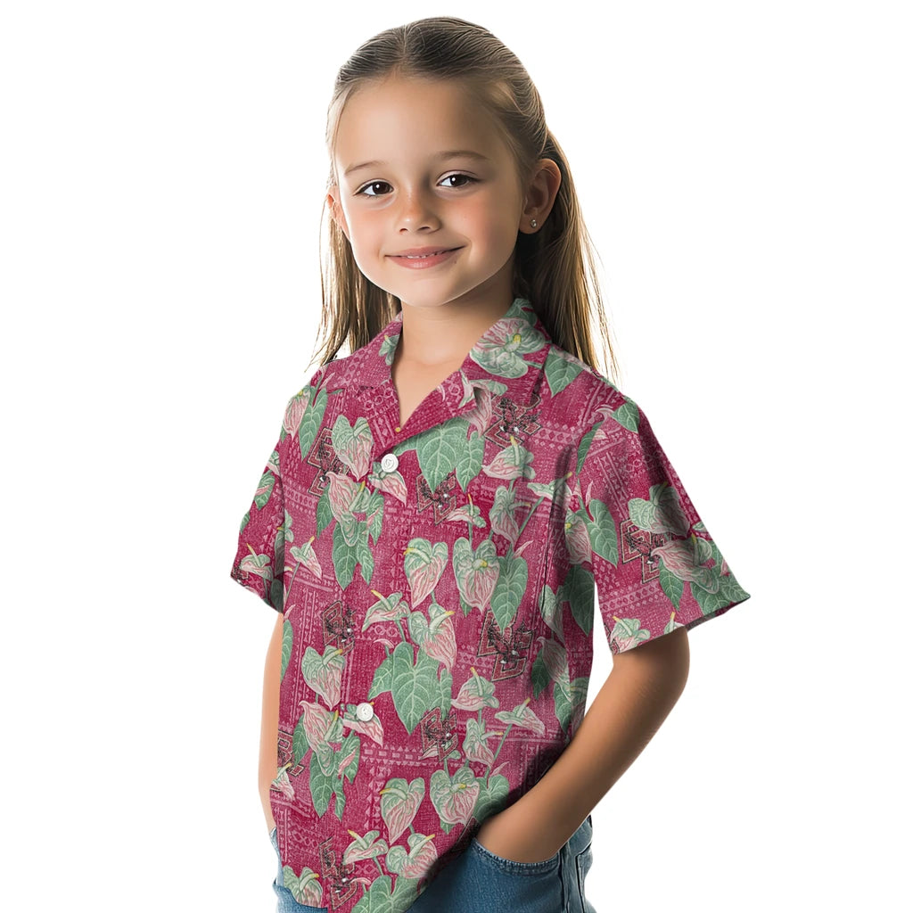 Boston College Eagles Hawaiian Shirt - Anthurium Overlay | Hula Hawaiian Shirts