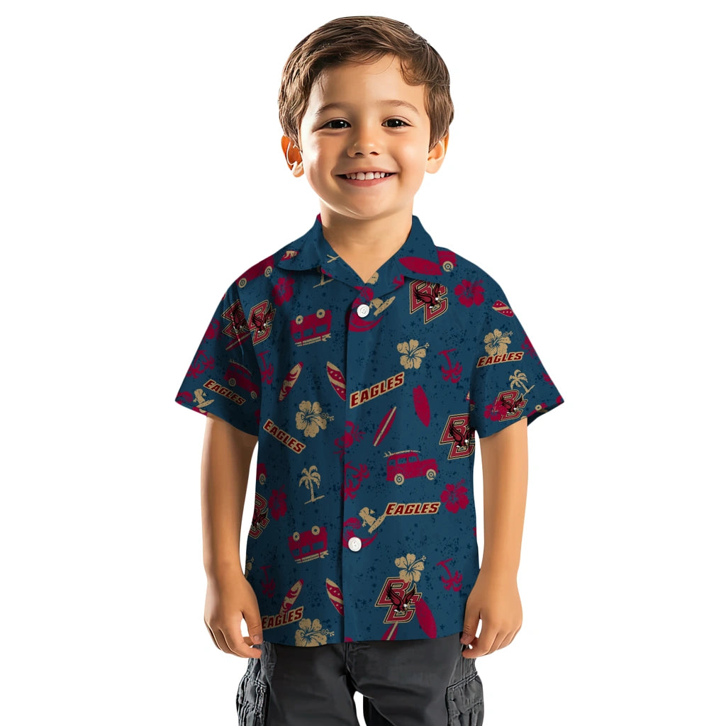 Boston College Eagles Hawaiian Shirt - Beach Vibe | Hula Hawaiian Shirts