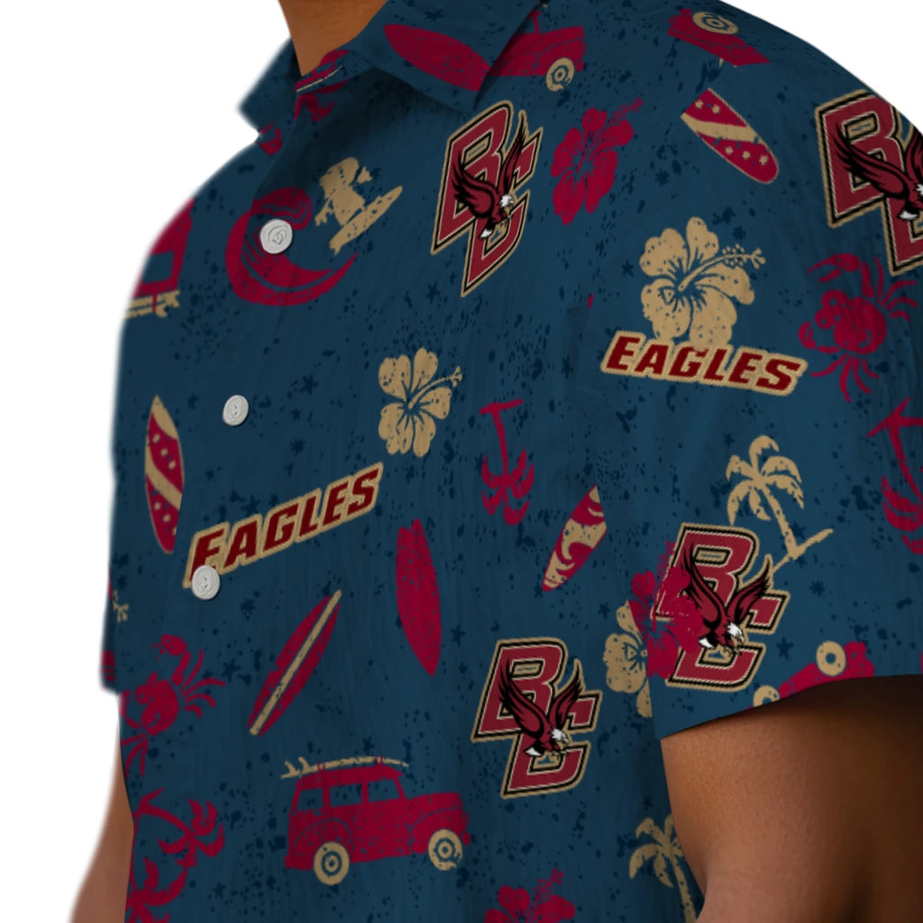 Boston College Eagles Hawaiian Shirt - Beach Vibe | Hula Hawaiian Shirts