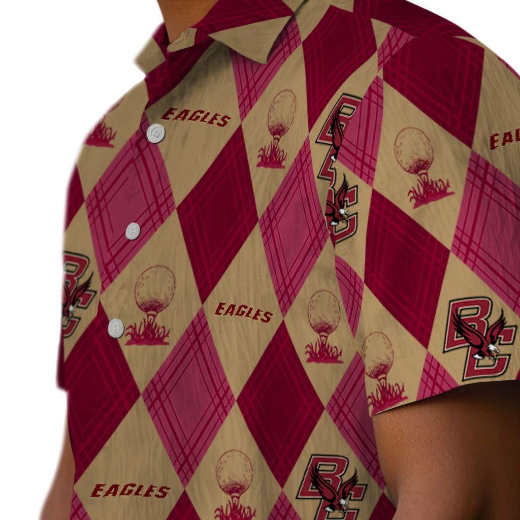 Boston College Eagles Hawaiian Shirt - Golfing Plaid | Hula Hawaiian Shirts
