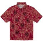Boston College Eagles Hawaiian Shirt - Leaf Outline | Hula Hawaiian Shirts