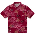 Boston College Eagles Hawaiian Shirt - Wave Palm | Hula Hawaiian Shirts