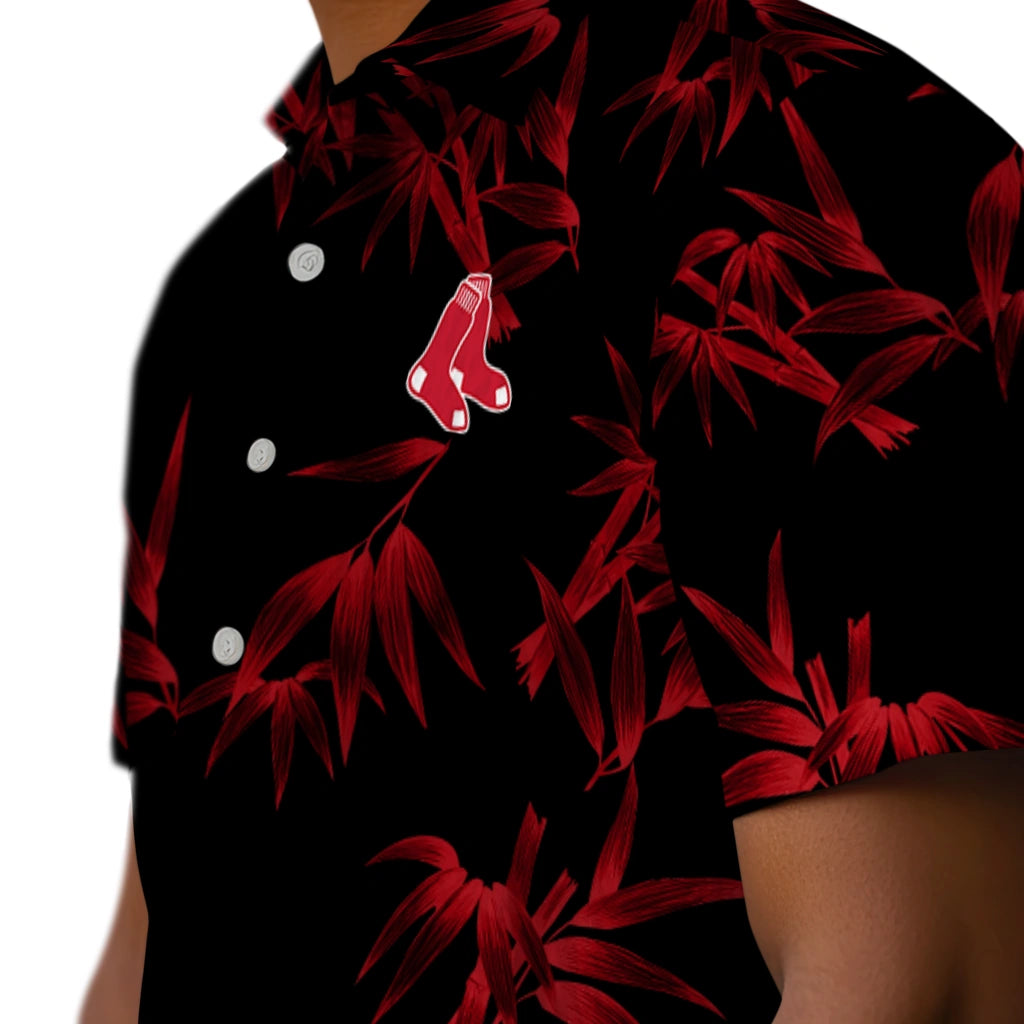 Boston Red Sox Hawaiian Shirt - Bamboo Branches | Hula Hawaiian Shirts