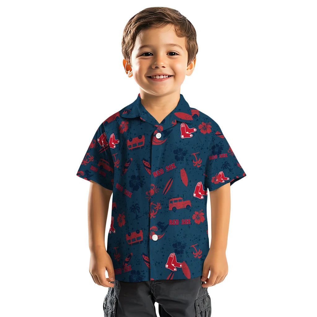 Boston Red Sox Hawaiian Shirt - Beach Vibe | Hula Hawaiian Shirts