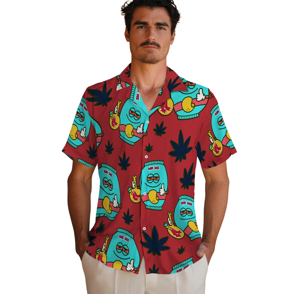 Boston Red Sox Hawaiian Shirt - Chill Vibe | Hula Hawaiian Shirts