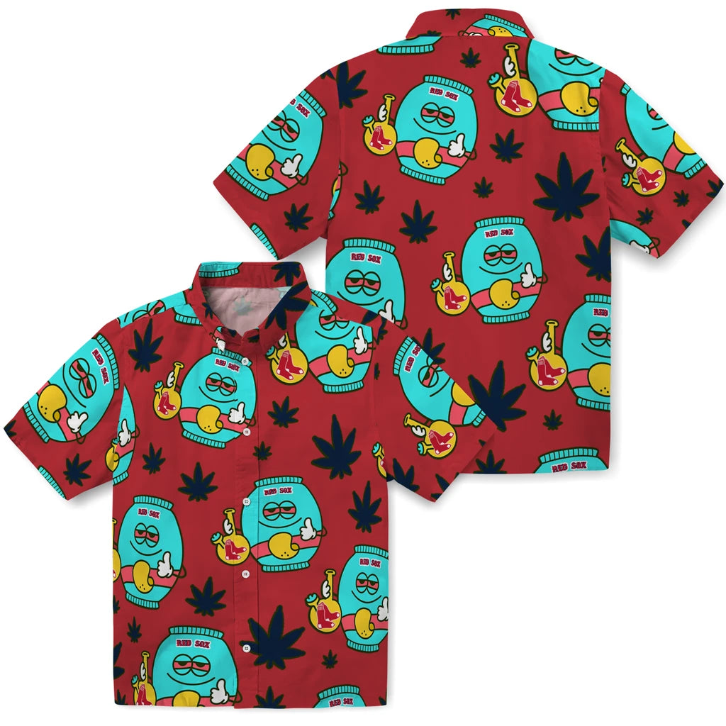 Boston Red Sox Hawaiian Shirt - Chill Vibe | Hula Hawaiian Shirts