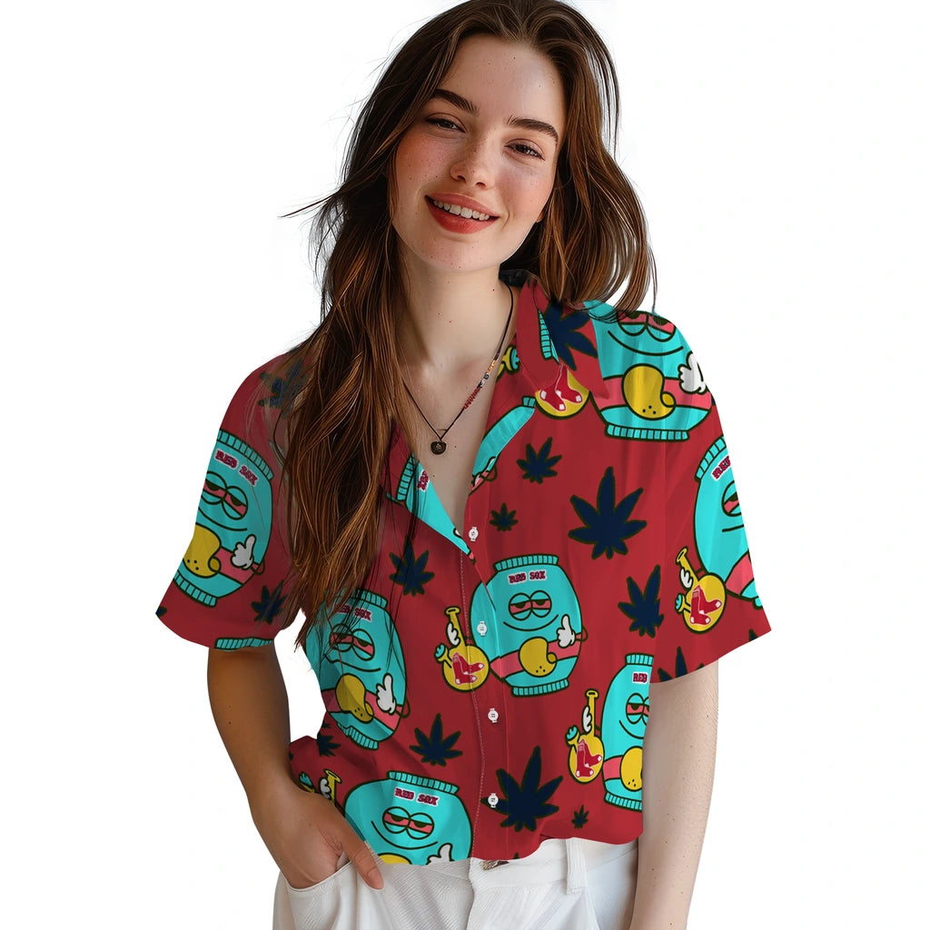 Boston Red Sox Hawaiian Shirt - Chill Vibe | Hula Hawaiian Shirts