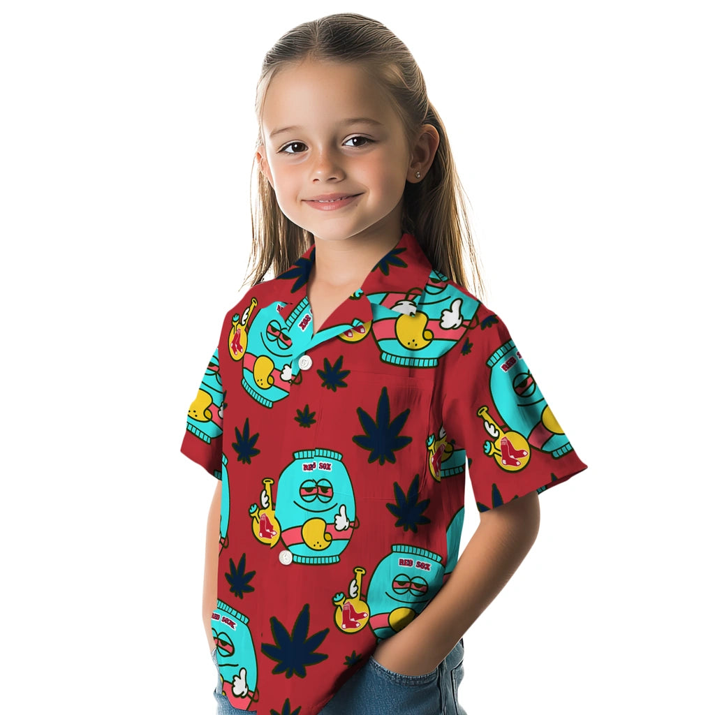Boston Red Sox Hawaiian Shirt - Chill Vibe | Hula Hawaiian Shirts