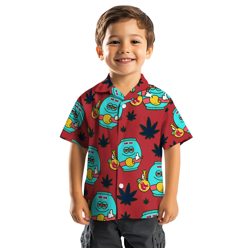 Boston Red Sox Hawaiian Shirt - Chill Vibe | Hula Hawaiian Shirts